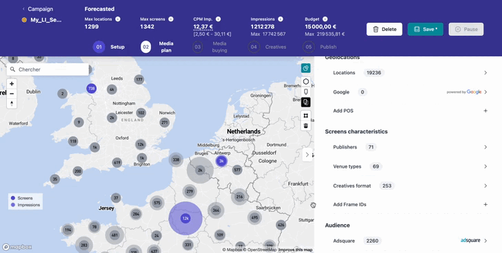 Exclude a list of Frame IDs