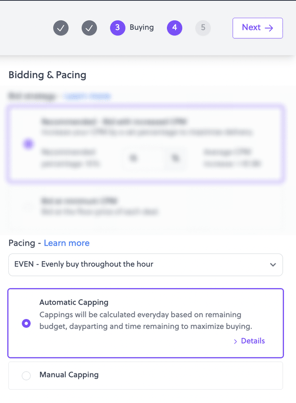 Bidding & pacing step 3